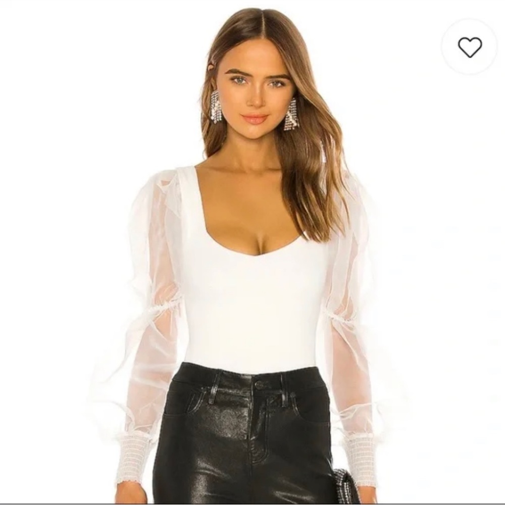 New NBD Blaine Bodysuit in White size M